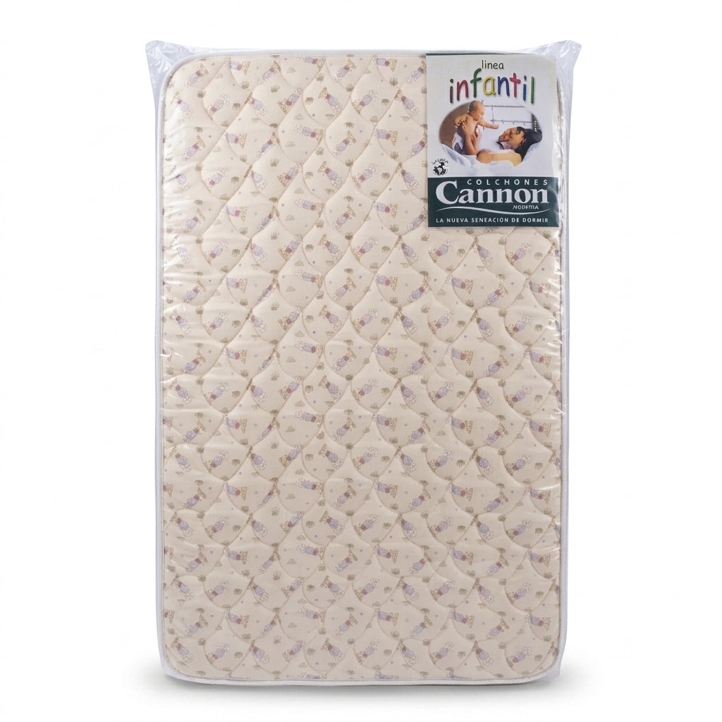 Colchón De Espuma Cannon Cuna Infantil 120x60x10cm En Cuotas