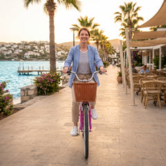 Bicicleta Stark Full Lady 6080 Rodado 26 Fucsia Blanco Rosa