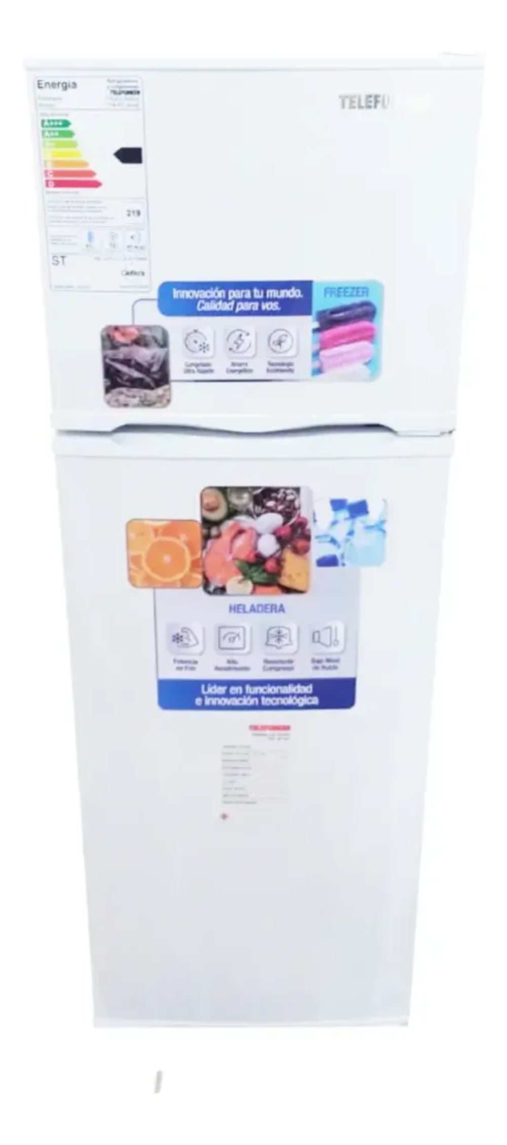 Heladera Telefunken Tfk-hd140 White 140 Litros R600a Clase C Blanco