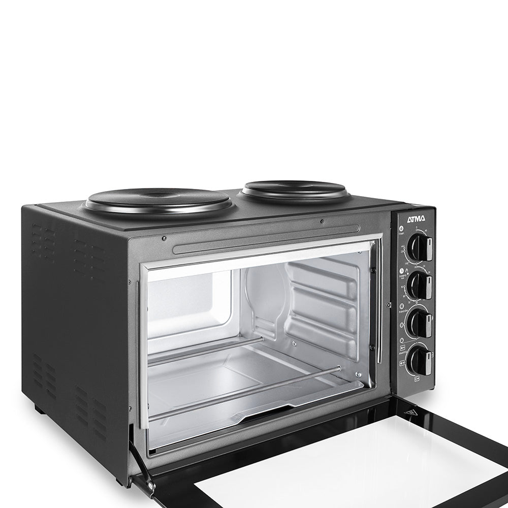 Horno Electrico Atma Hgab3024api Grill + 2 Anafes 1500w
