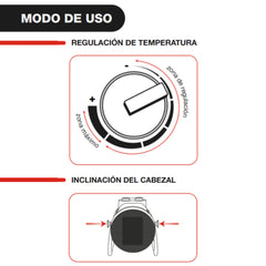 Caloventor Eléctrico Industrial Liliana Cfi830 Powertyred 3000w Rojo
