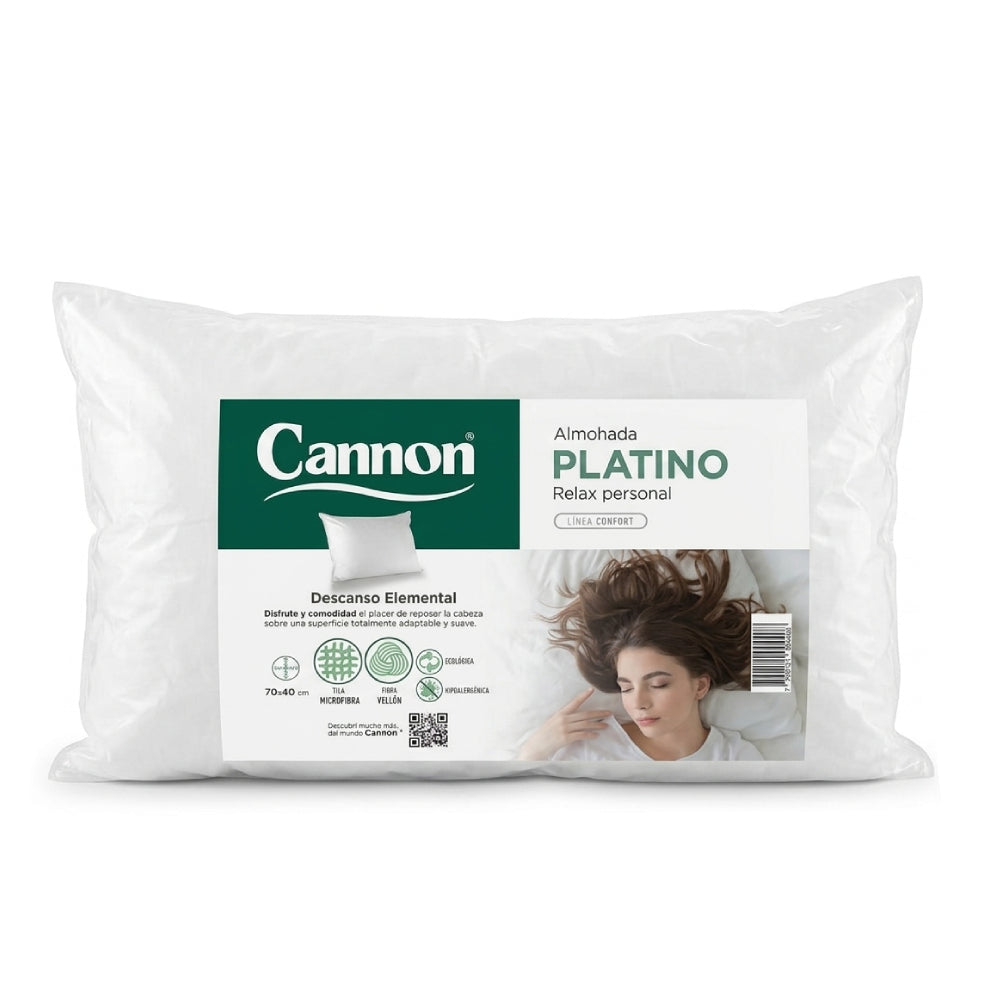 Almohada De Algodón Lavable Cannon Vellón 70x40 CM