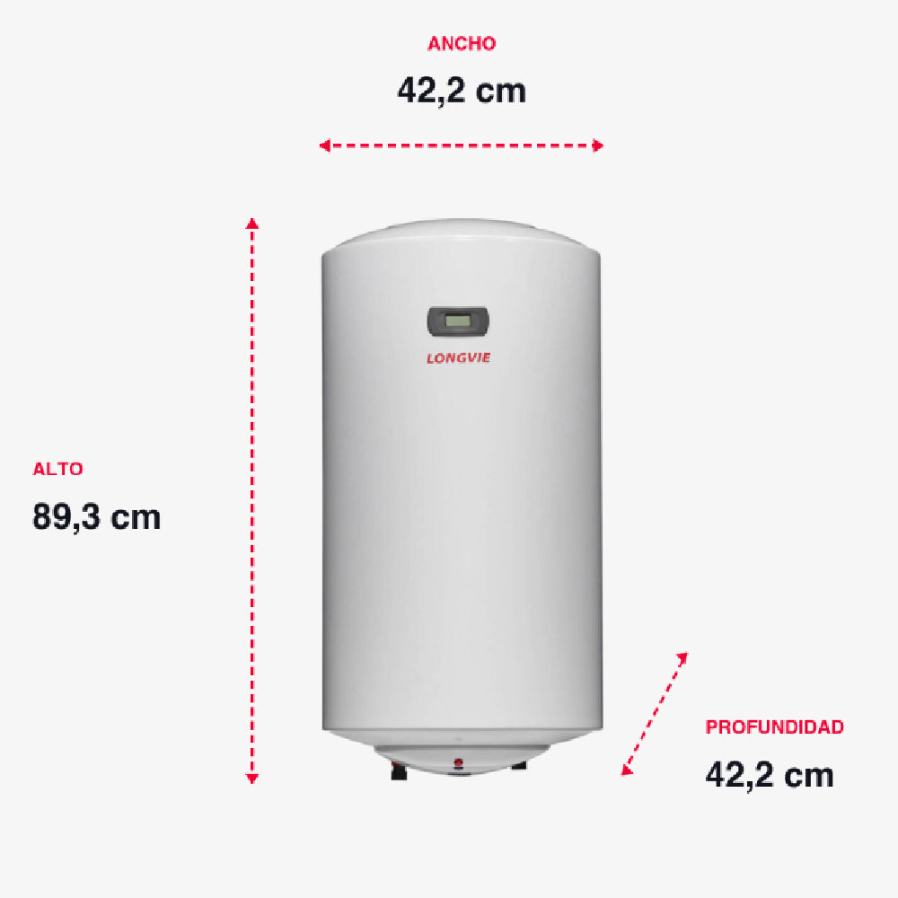 Termotanque Electrico Carga Inferior Longvie Te80d 80l 2000w