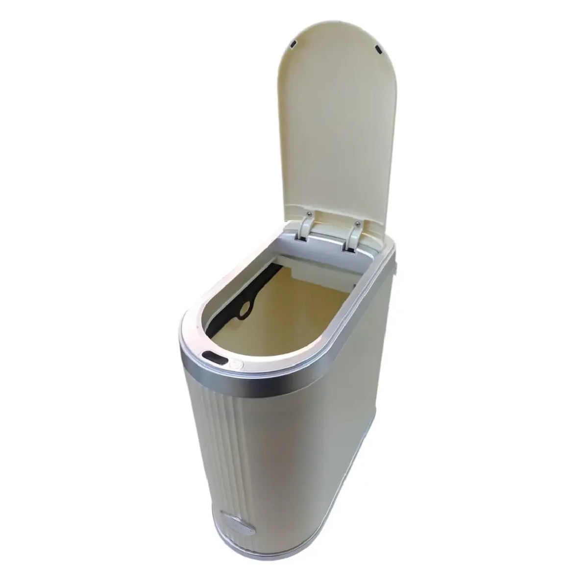 Cesto Basura Rectangular Inteligente Con Sensor Vivendi 12l Beige
