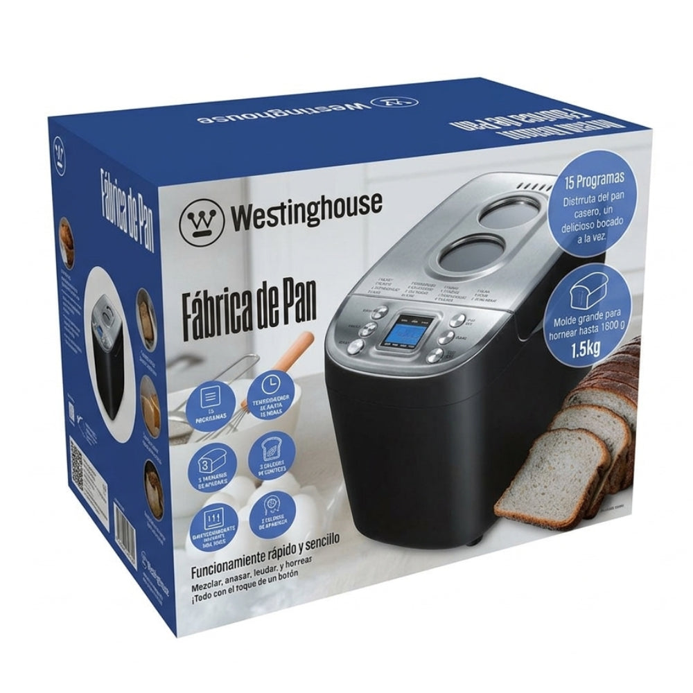 Maquina De Pan Westinghouse Wh-bmss002 Negro