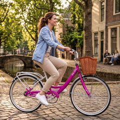 Bicicleta Stark Full Lady 6080 Rodado 26 Fucsia Blanco Rosa