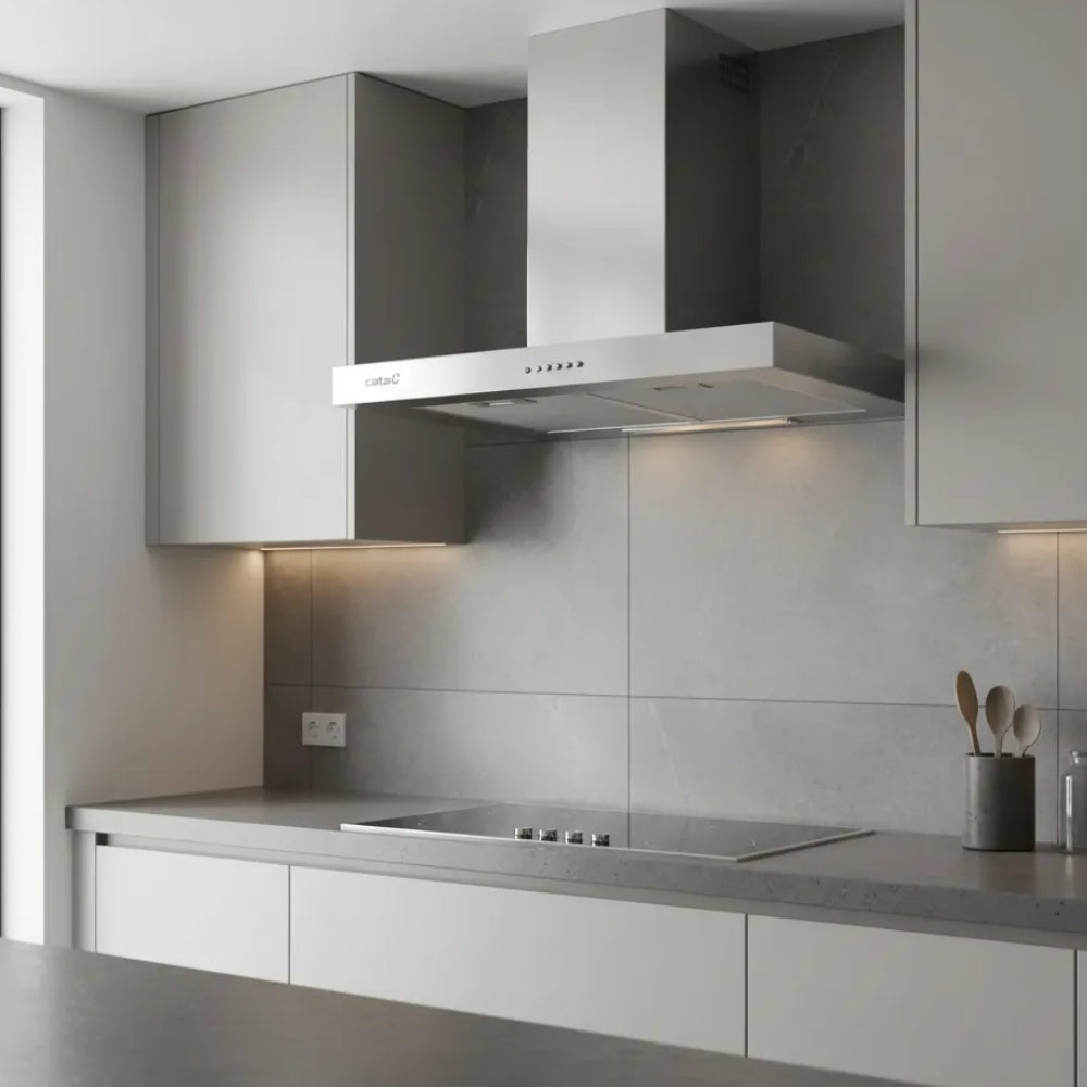 Campana Extractora De Pared Cata Sk6000x De 60cm Gris