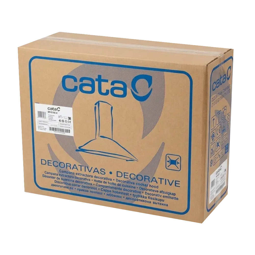 Campana Extractora De Pared Cata Sk6000x De 60cm Gris