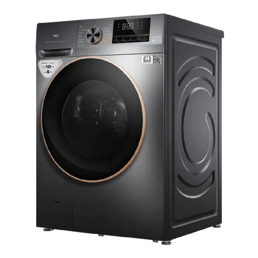 Lavasecarropas Tcl C2210wdg Inverter De 10/6 Kg Gris Oscuro