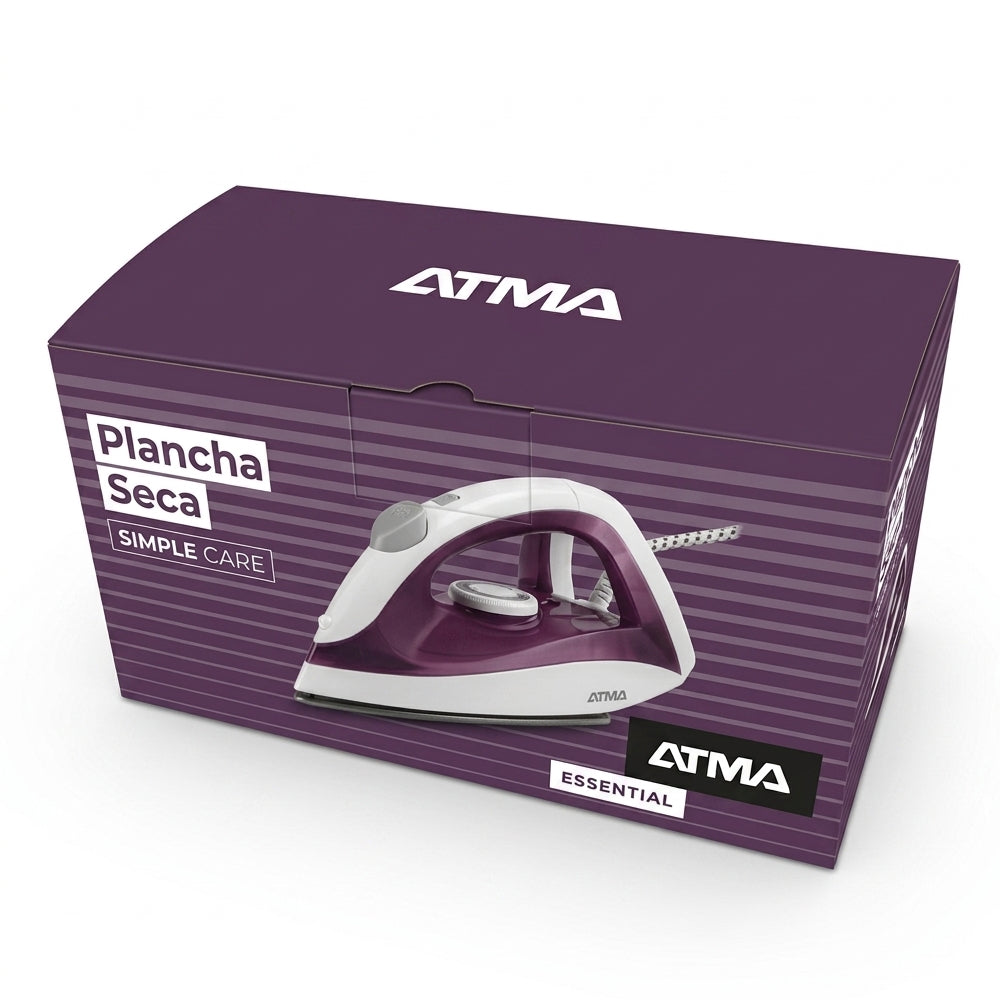 Plancha Seca Con Rociador Atma Pas1217n 1200w Violeta