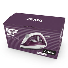 Plancha Seca Con Rociador Atma Pas1217n 1200w Violeta