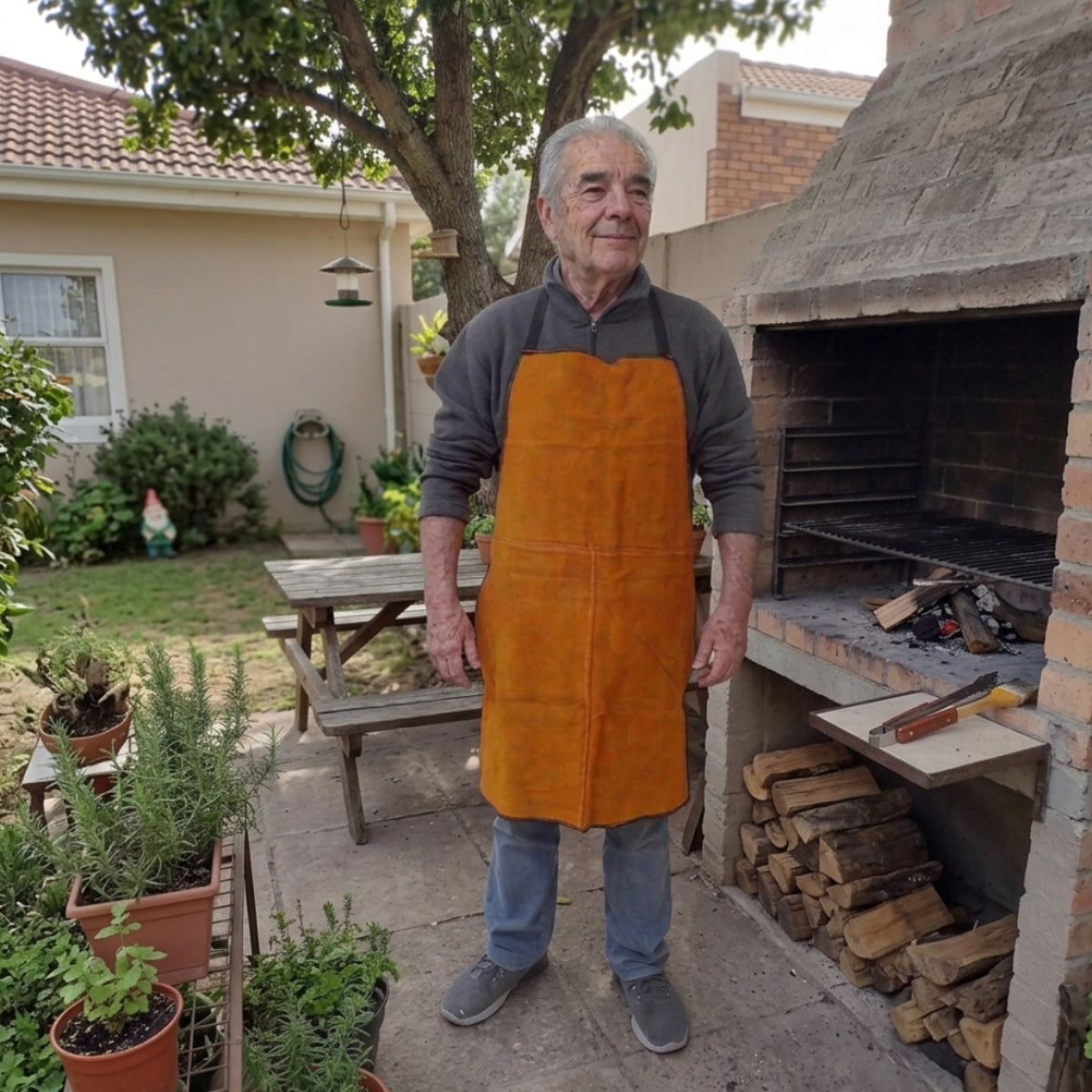 Delantal Para Cocina Y Parrillas Talle Unico Hombre Mujer