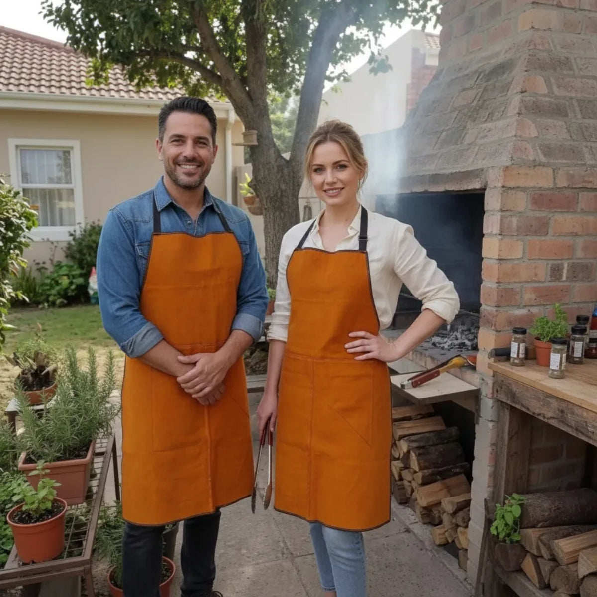 Delantal Para Cocina Y Parrillas Talle Unico Hombre Mujer