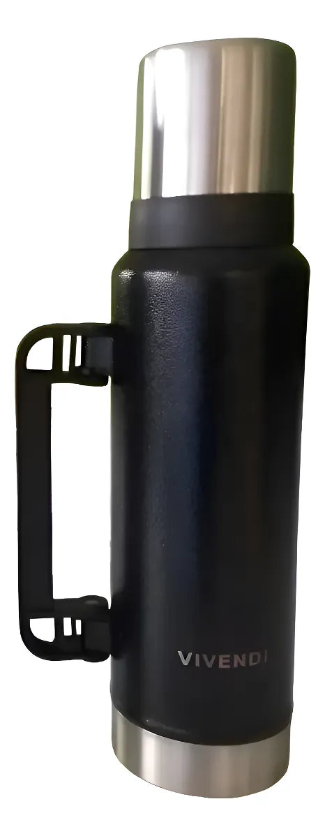 Termo Promo Matero Pico Cebador Vivendi 1.2l Acero Inox Negro