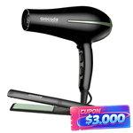 Secador Y Planchita De Pelo Ga.ma Avocado Ceramic Ion Nano - Negro