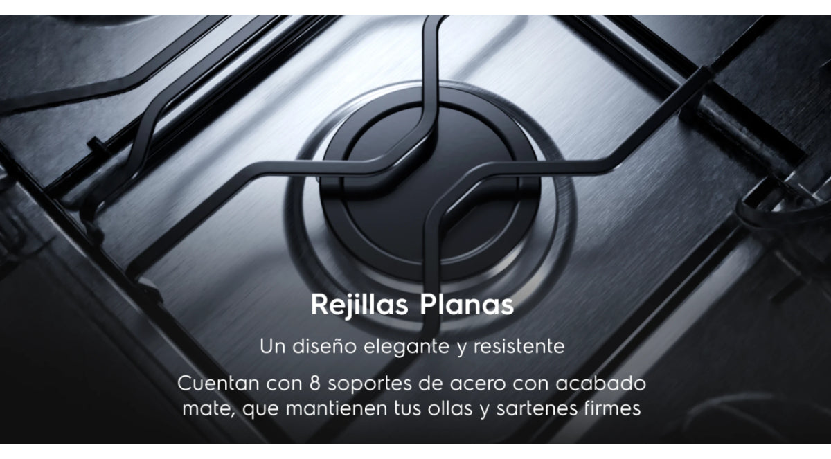 Cocina A Gas Electrolux F4edm De 4 Hornallas Doble Horno Negro