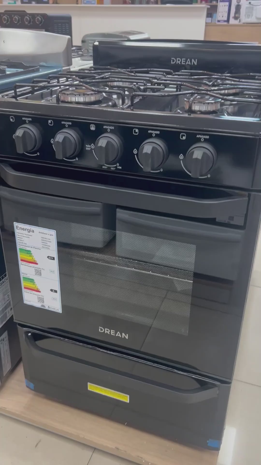 Cocina Multigas 56 Cm Negro Drean Cd5602an0 Negro