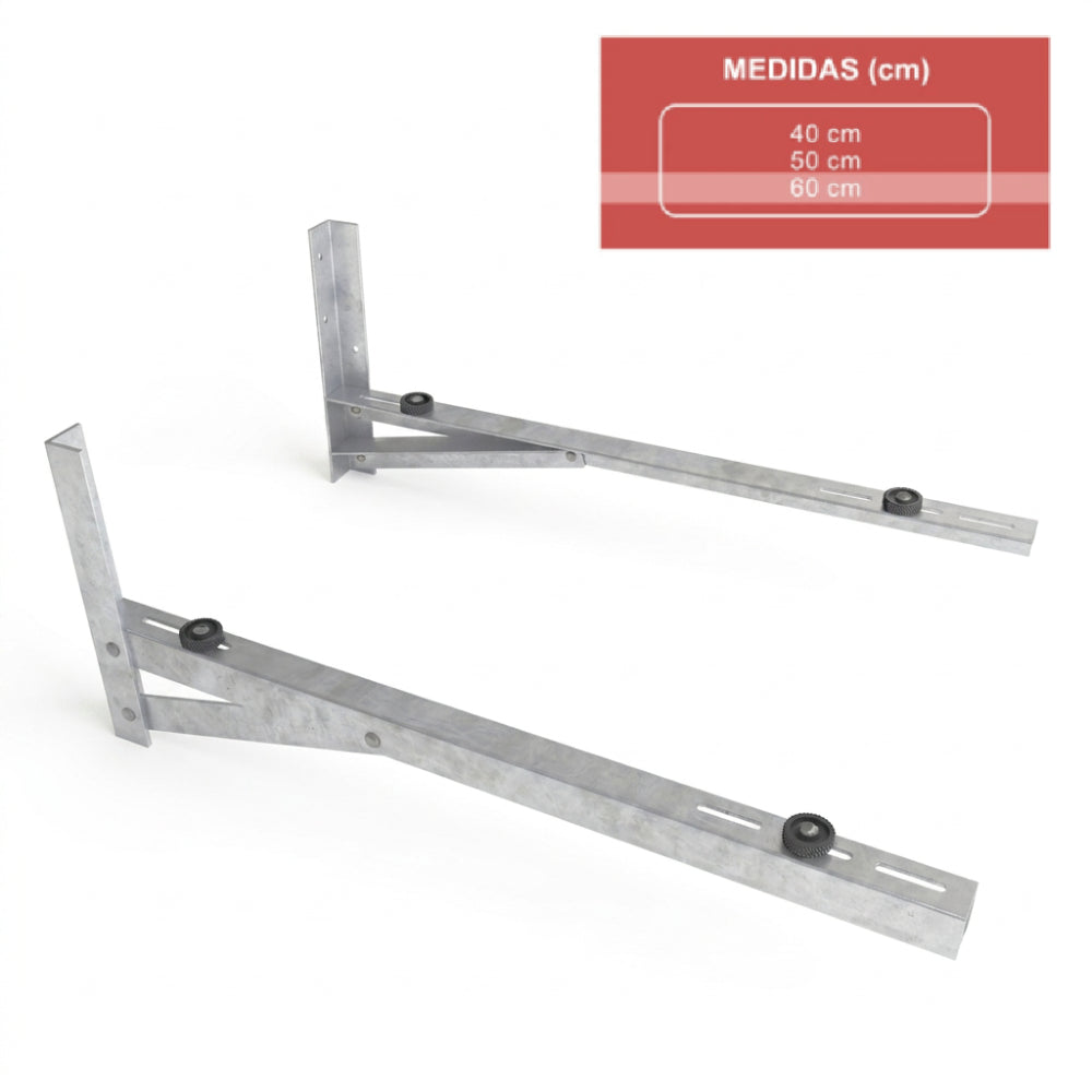 Mensula Aluminio Soporte Para Aire Acondicionado Split 60cm