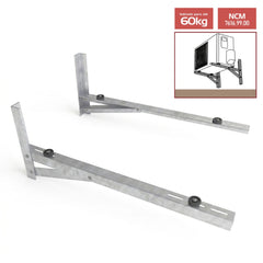 Mensula Aluminio Soporte Para Aire Acondicionado Split 60cm